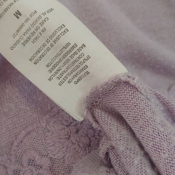 Rewind purple/lavender lace front short sleeve top - Picture 4 of 5